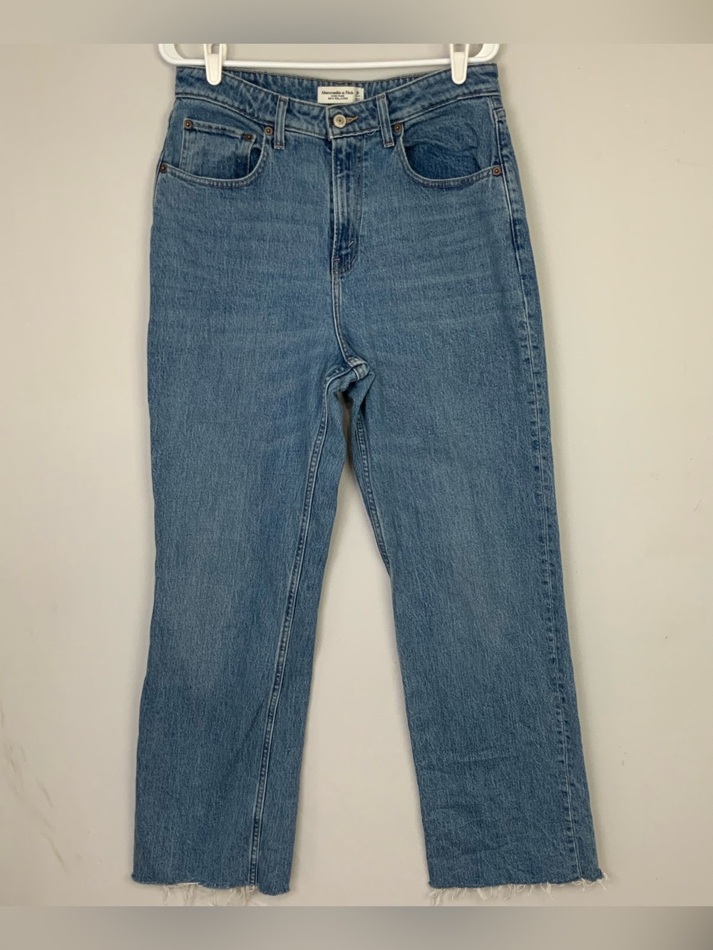 Abercrombie & Fitch Sz 30/10 The 90s Relaxed High Rise Curve Blue Denim Jeans